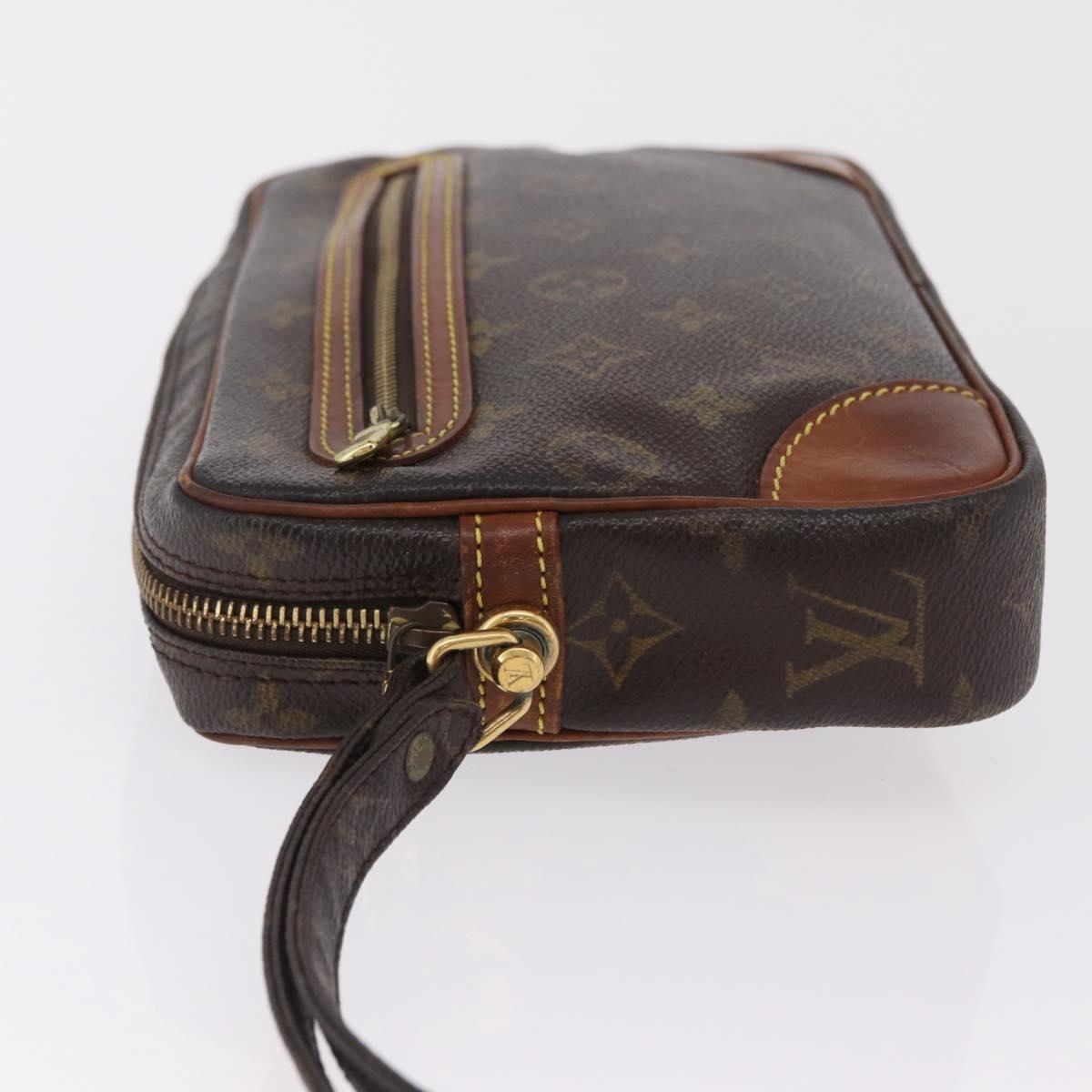 LOUIS VUITTON Monogram Marly Dragonne GM Clutch Bag M51825 LV Auth ka6405