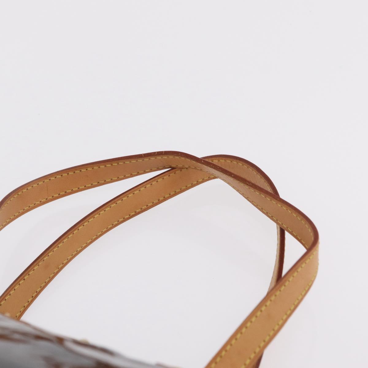 LOUIS VUITTON Monogram Vernis Bellevue GM Bag Amarante M93589 LV Auth ka6407V