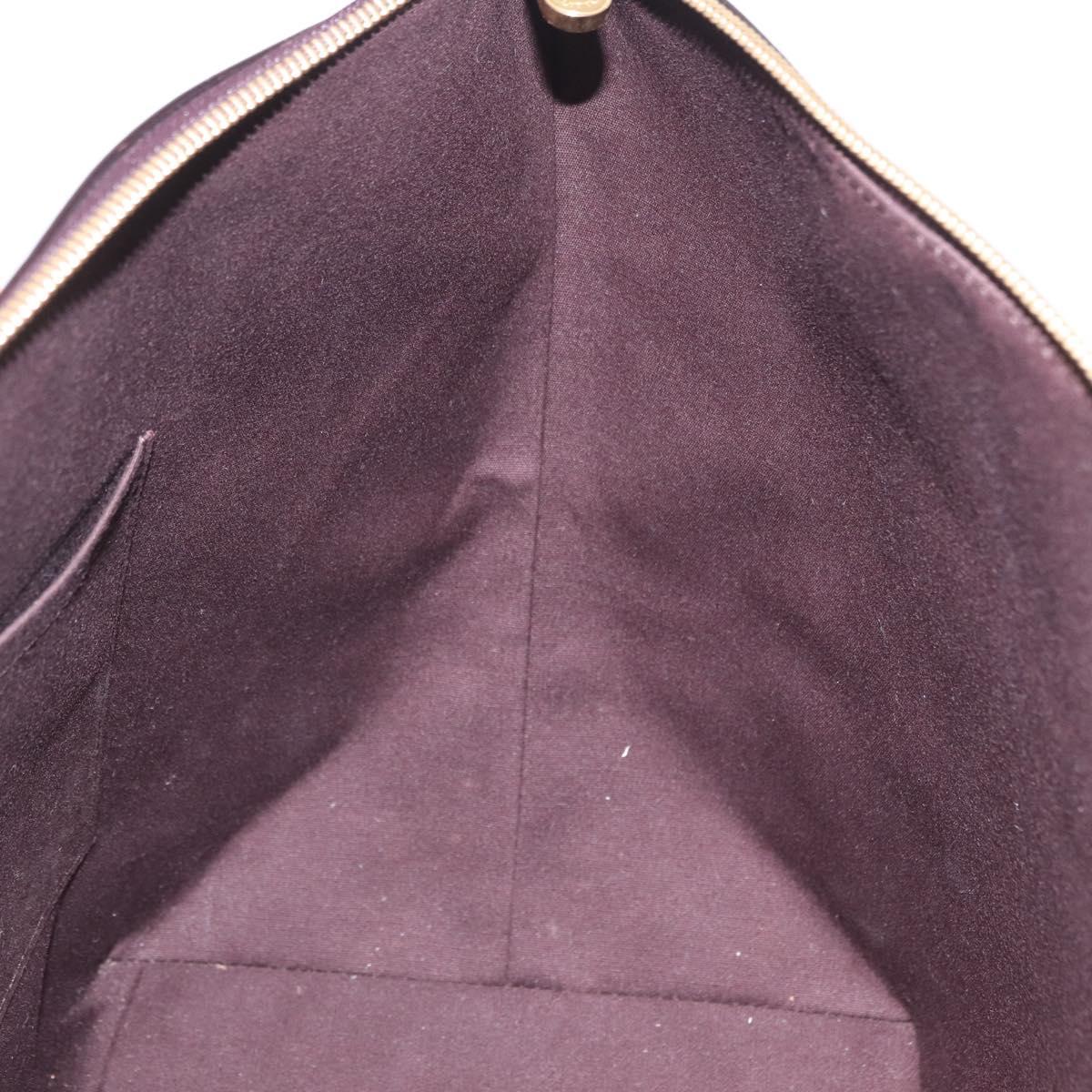 LOUIS VUITTON Monogram Vernis Bellevue GM Bag Amarante M93589 LV Auth ka6407V
