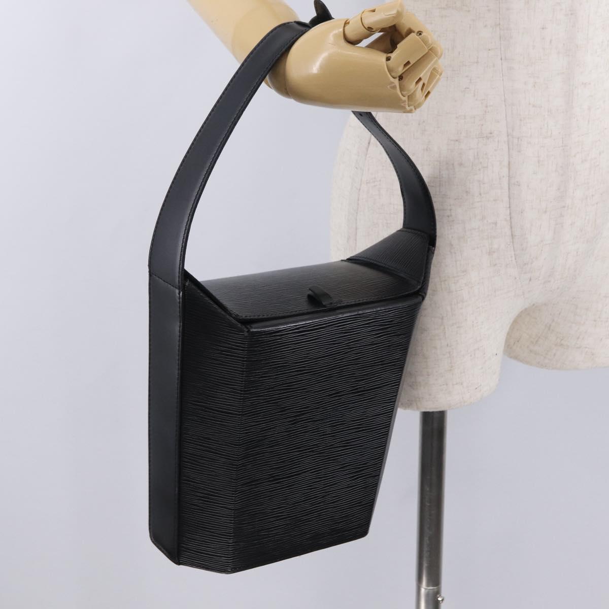 LOUIS VUITTON Epi Sax Shoulder Bag Black M80161 LV Auth ka6409