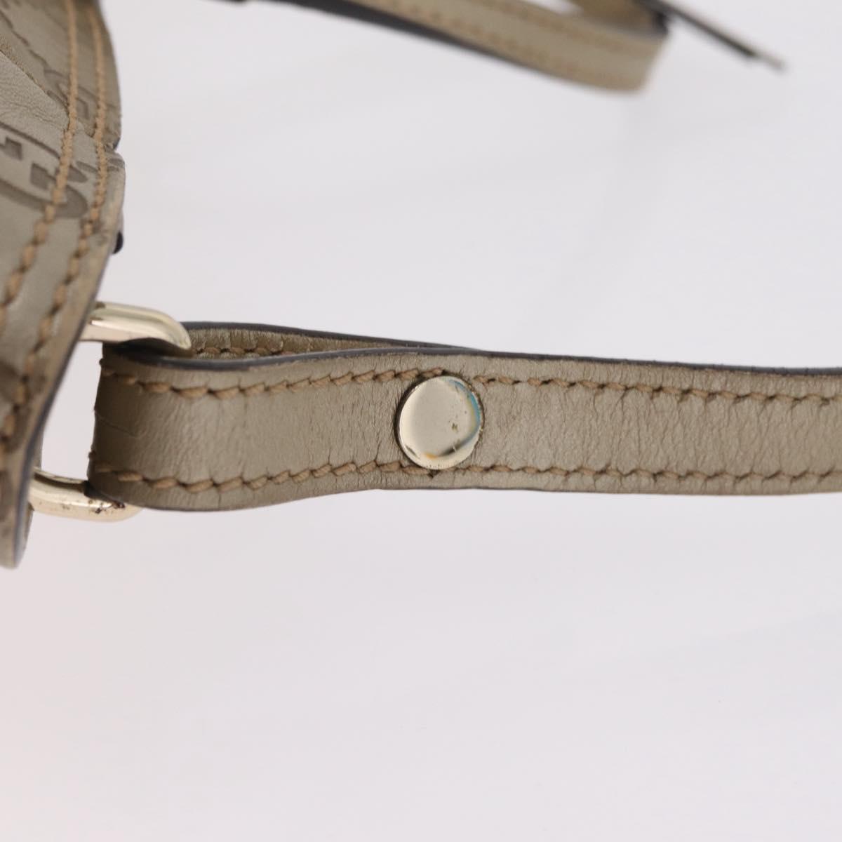 GUCCI GG Canvas Guccissima Hand Bag 2way Gold 353121 Auth ka6419