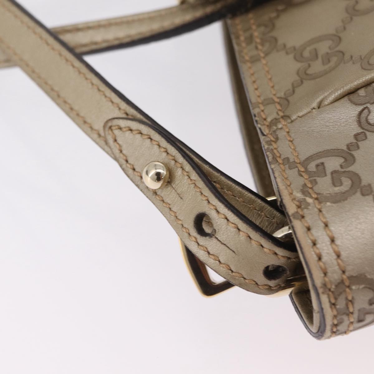 GUCCI GG Canvas Guccissima Hand Bag 2way Gold 353121 Auth ka6419