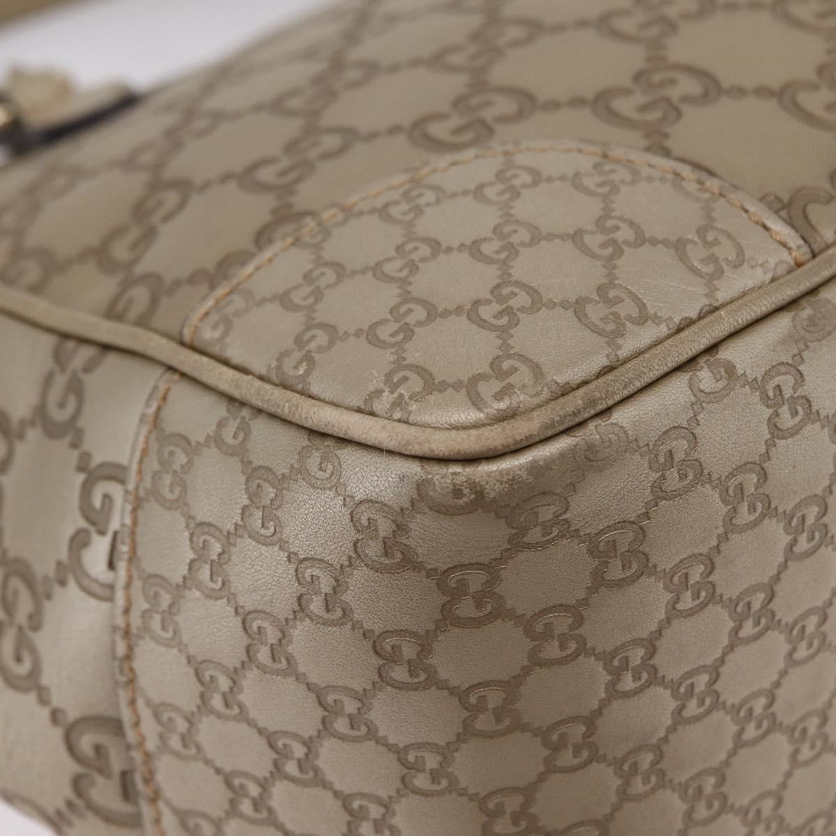 GUCCI GG Canvas Guccissima Hand Bag 2way Gold 353121 Auth ka6419