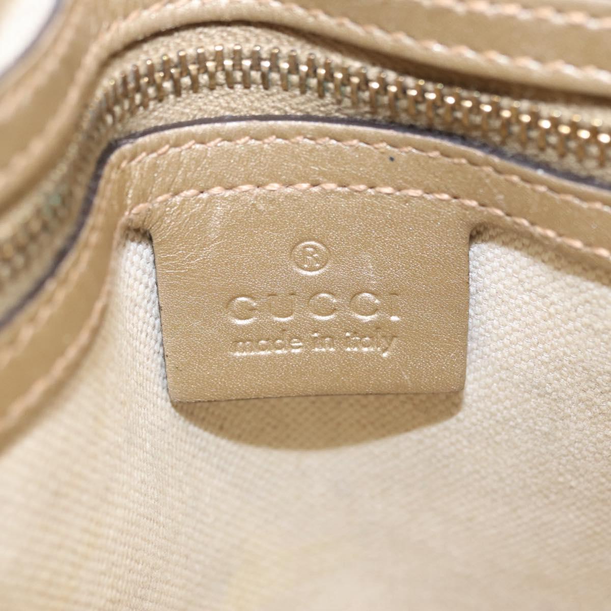 GUCCI GG Canvas Guccissima Hand Bag 2way Gold 353121 Auth ka6419