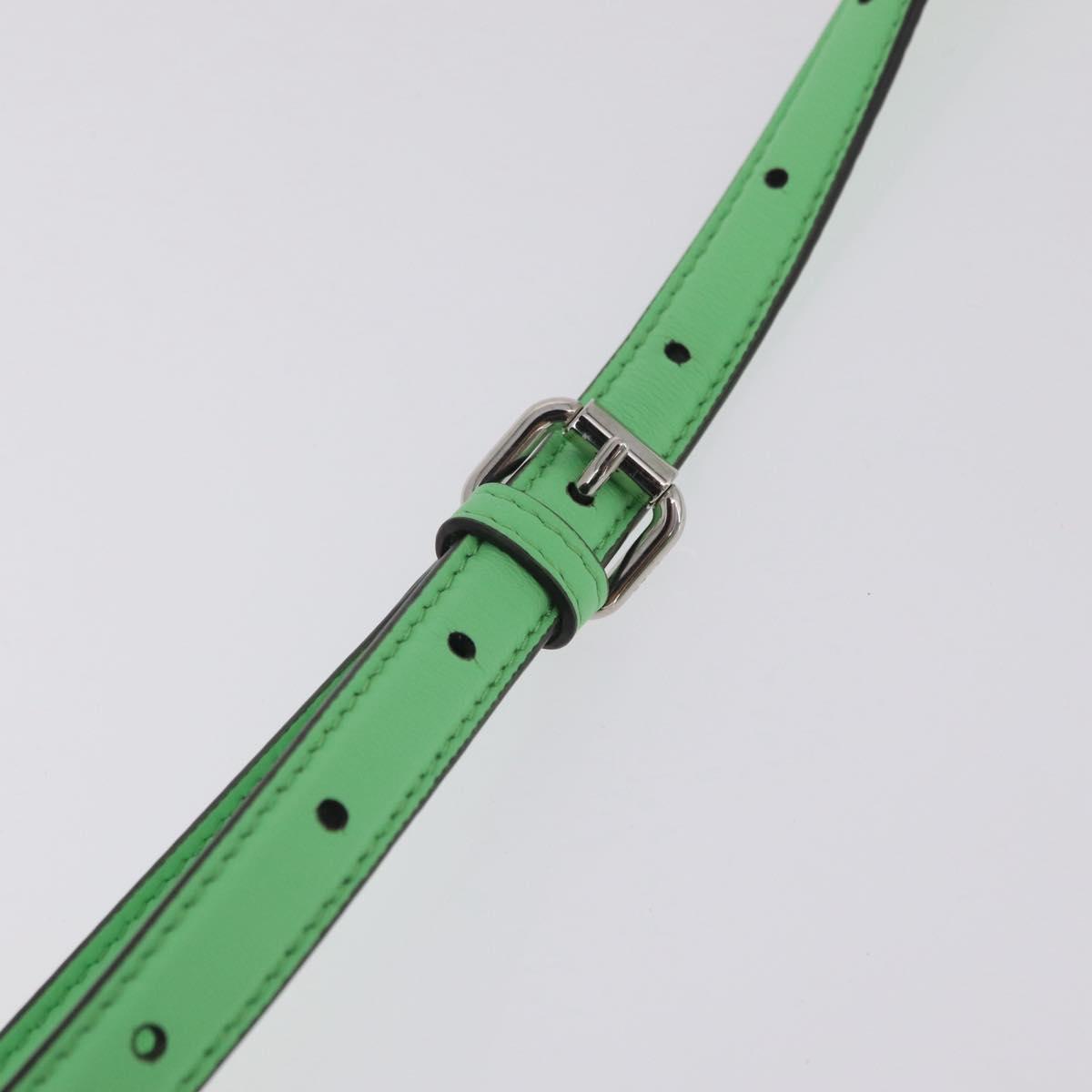 FENDI Peek A Boo I See You Petit Bag Leather Emerald Green 8BN335 Auth ka6423M