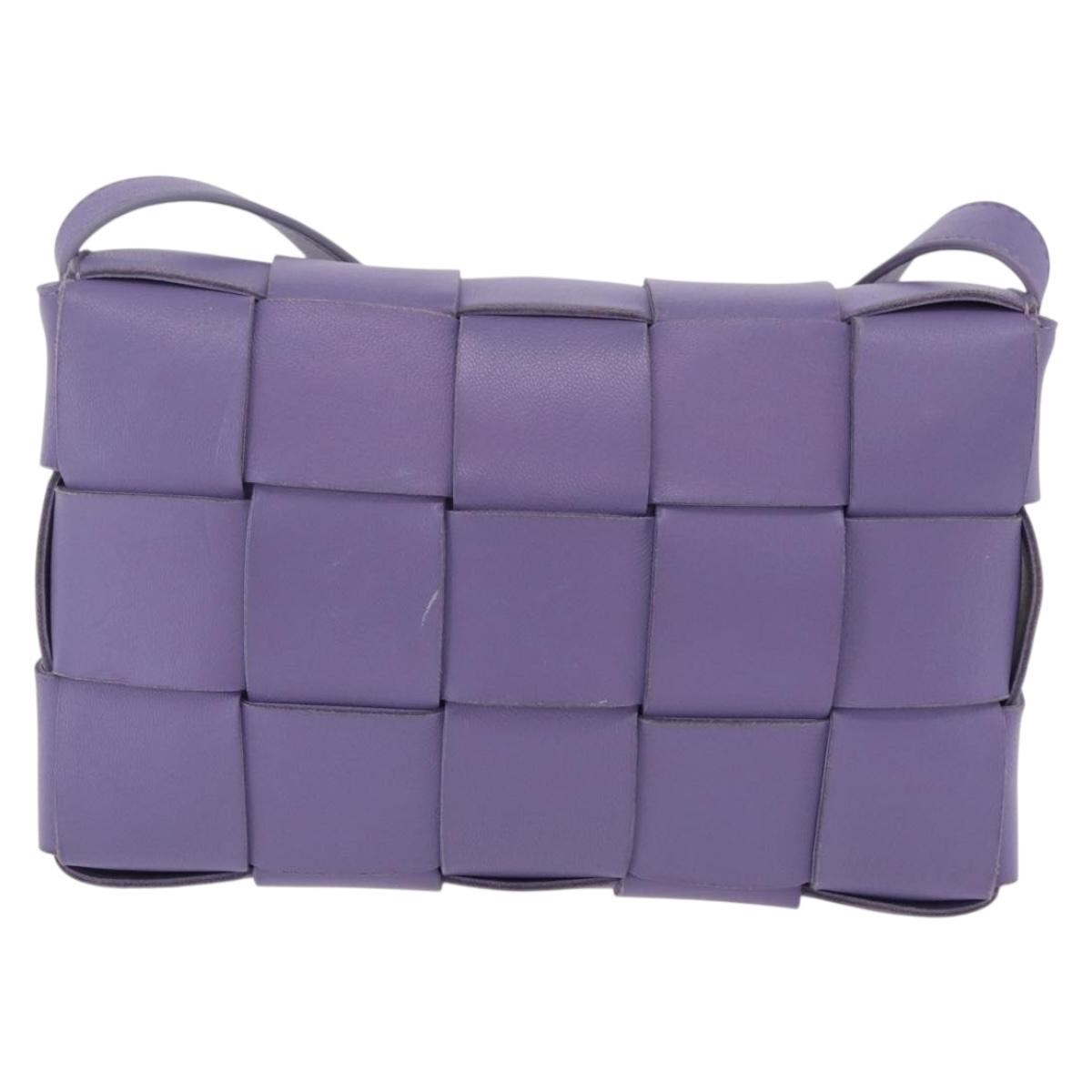 Bottega Veneta MAXI INTRECCIATO Cassette Shoulder Bag Leather Auth ka6424V