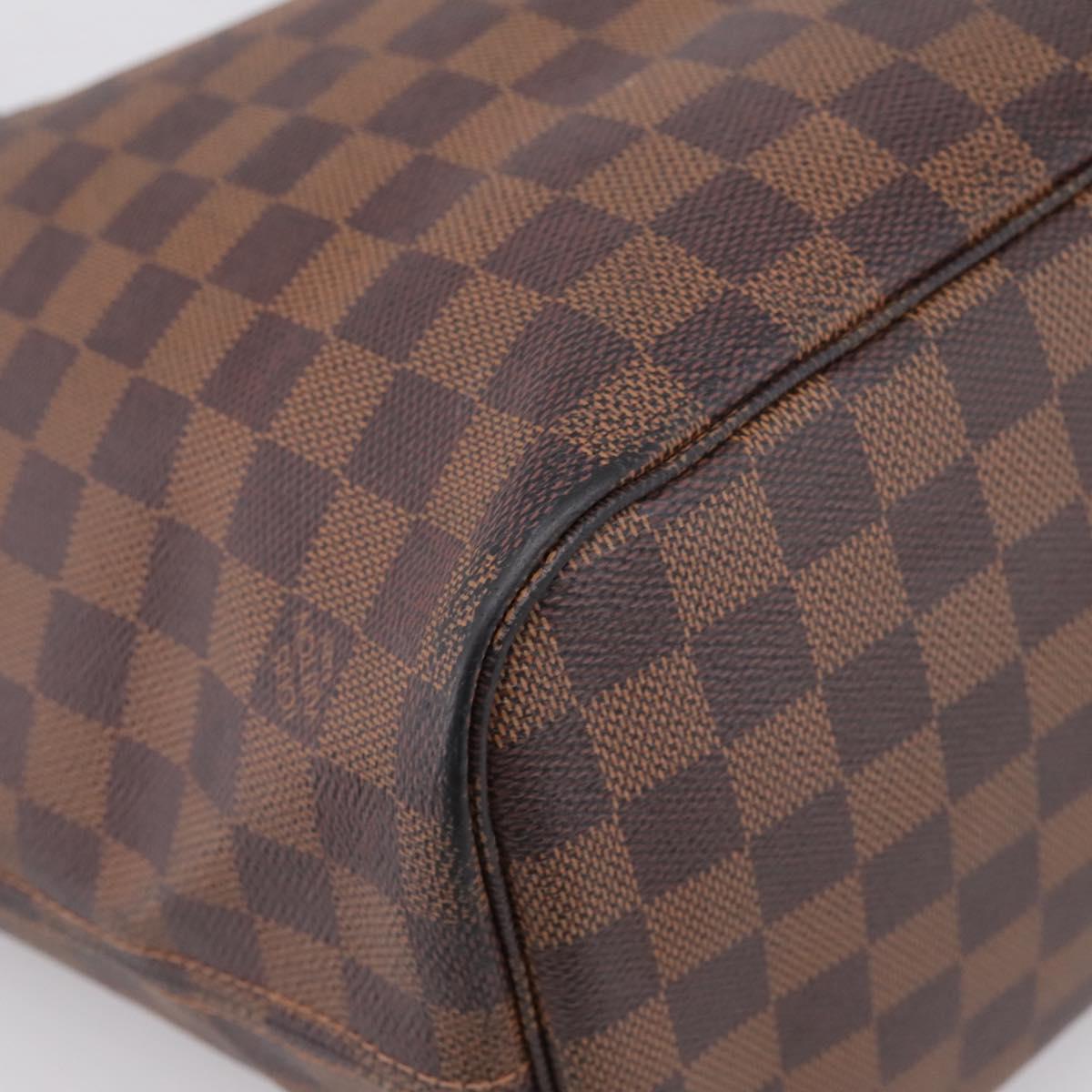 LOUIS VUITTON Damier Ebene Neverfull MM Tote Bag N51105 LV Auth ka6436