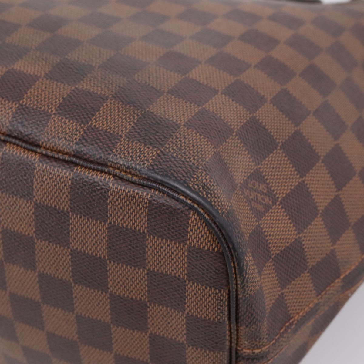 LOUIS VUITTON Damier Ebene Neverfull MM Tote Bag N51105 LV Auth ka6436