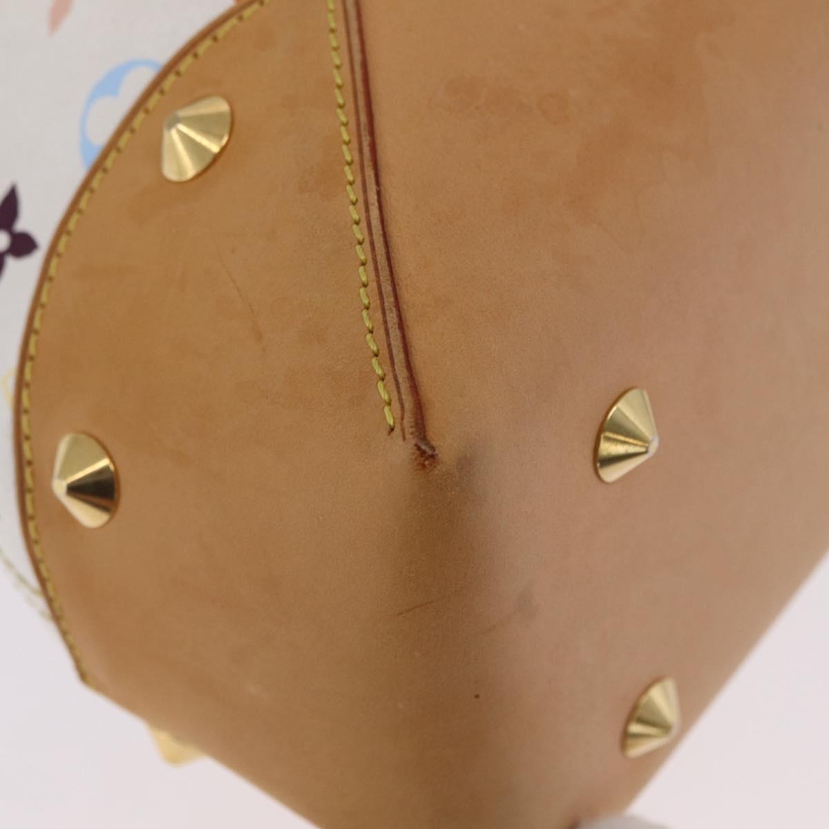 LOUIS VUITTON Monogram Multicolor Judy GM Hand Bag White M40253 LV Auth ka6439V