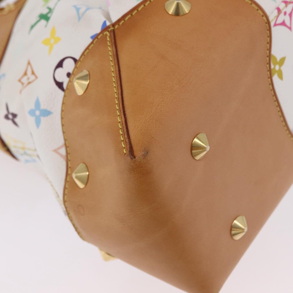 LOUIS VUITTON Monogram Multicolor Judy GM Hand Bag White M40253 LV Auth ka6439V