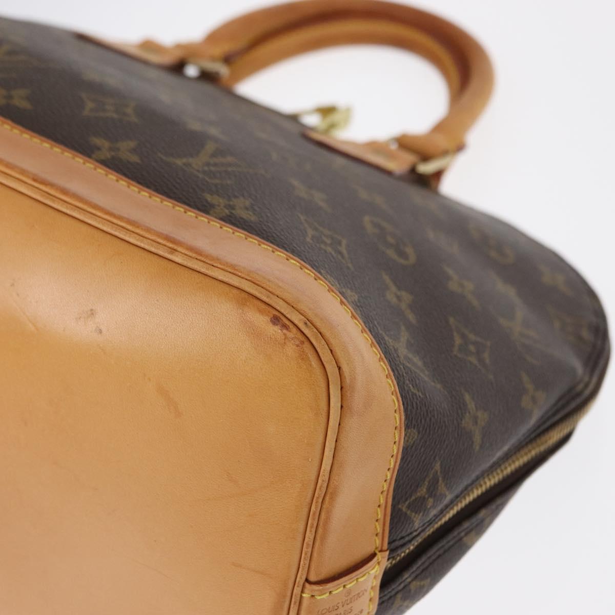 LOUIS VUITTON Monogram Alma Hand Bag M51130 LV Auth ka644