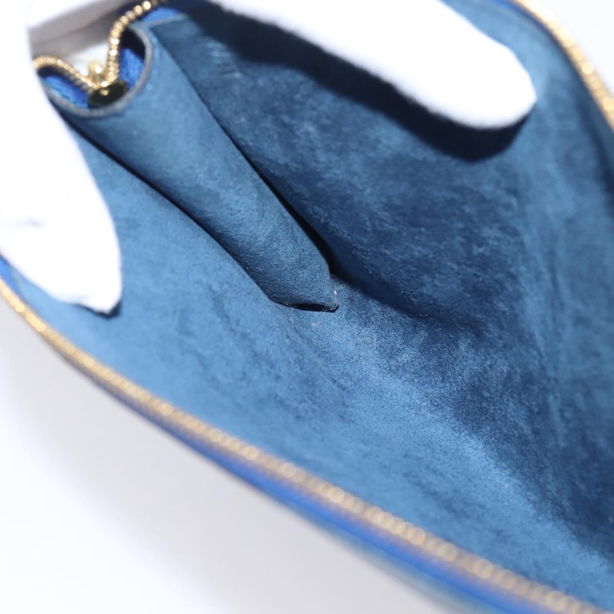 LOUIS VUITTON Epi Pochette Accessoires Accessory Pouch Blue M52985 Auth ka6445A