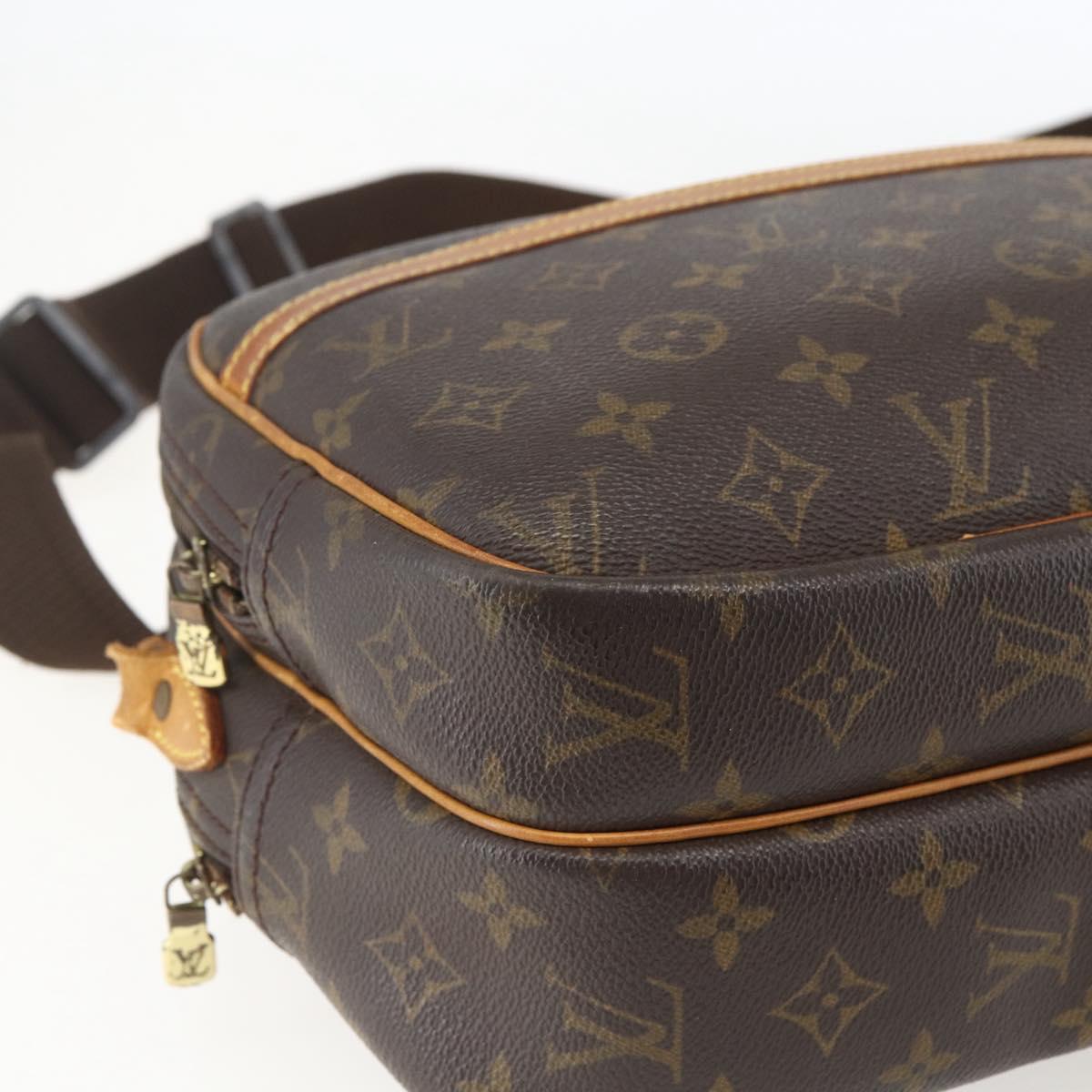 LOUIS VUITTON Monogram Reporter PM Shoulder Bag M45254 LV Auth ka646