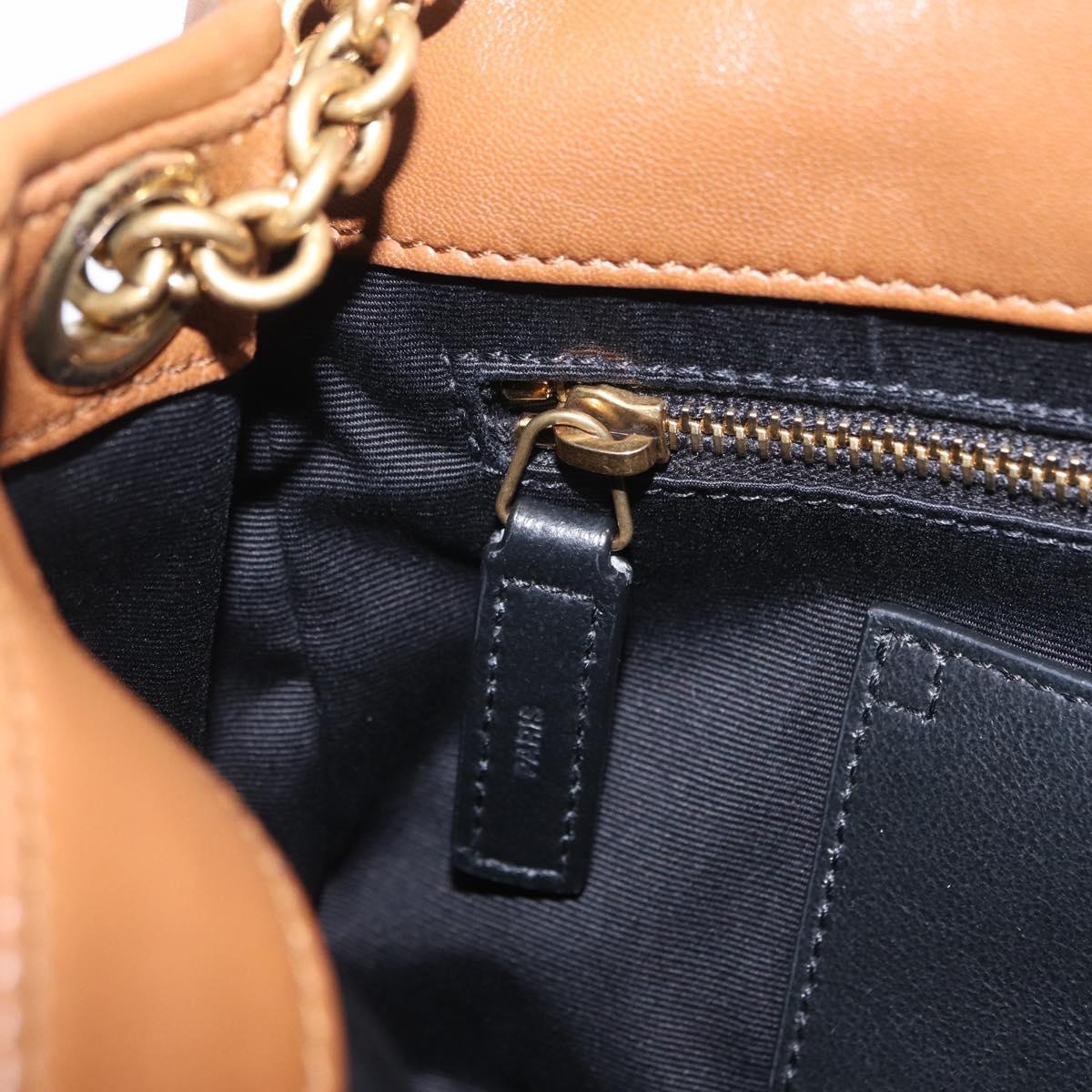 Saint Laurent Jamie Small Chain Shoulder Bag Leather Brown 763475 Auth ka6466SAM