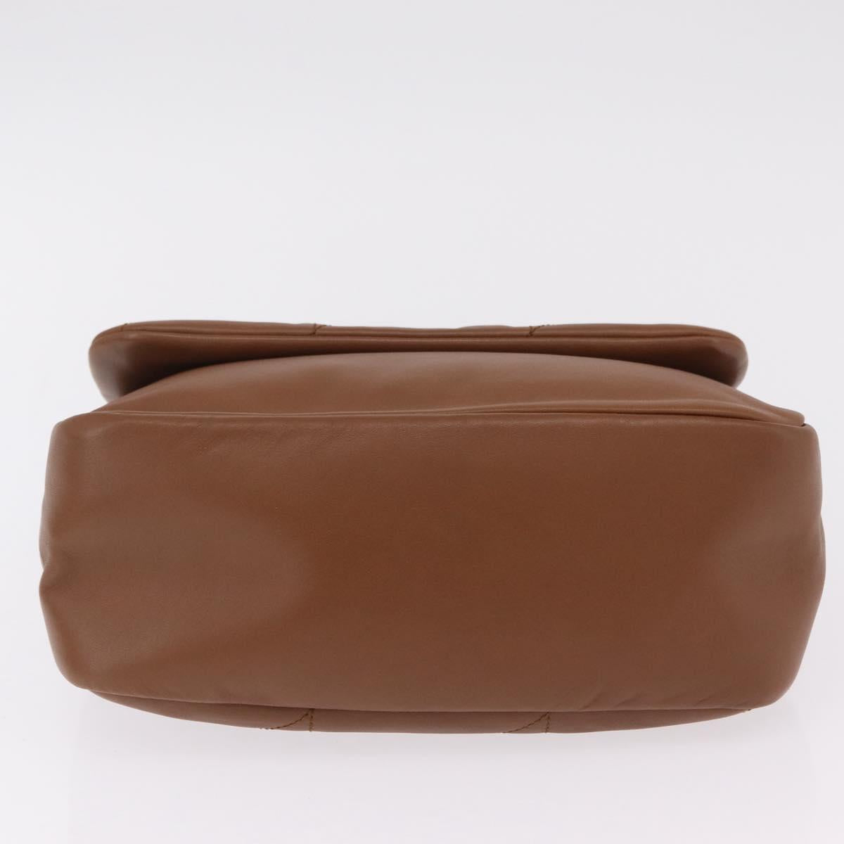 Saint Laurent Jamie Small Chain Shoulder Bag Leather Brown 763475 Auth ka6466SAM