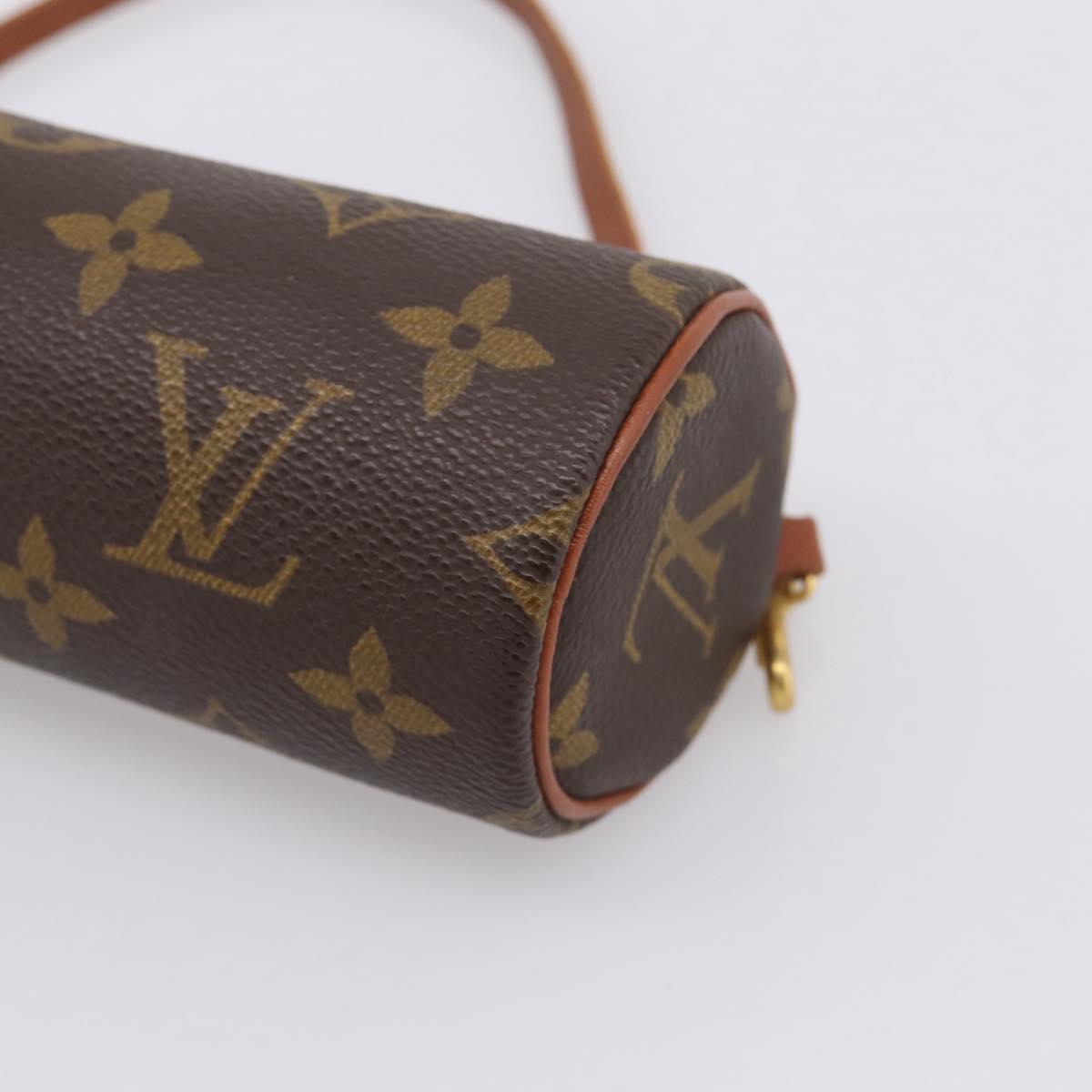 LOUIS VUITTON Monogram Papillon Pouch Pouch LV Auth ka6467