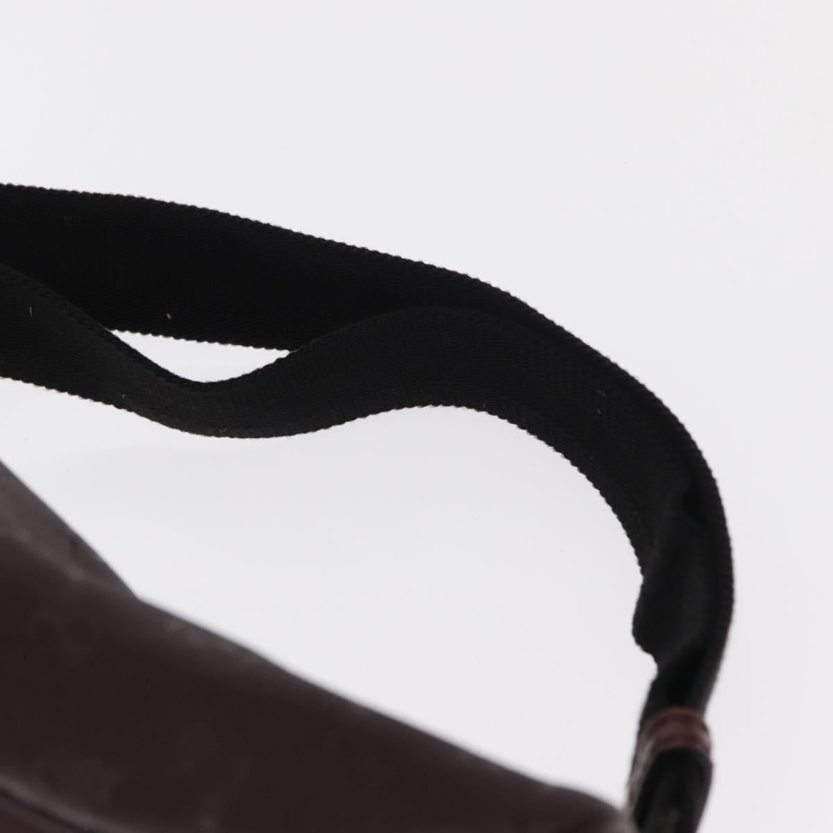 GUCCI GG implementation Waist Bag PVC Wine Red Silver 233269 Auth ka648