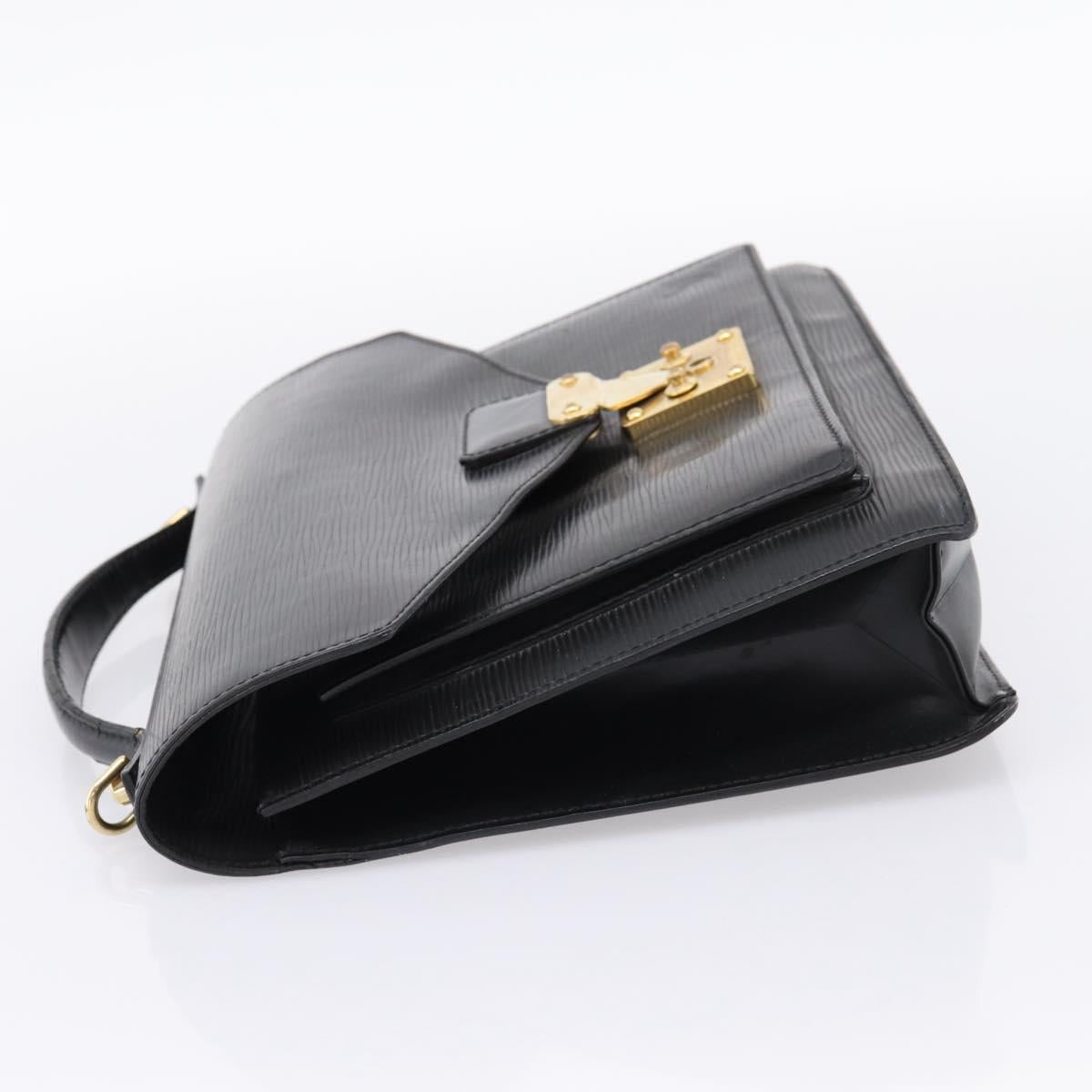 LOUIS VUITTON Epi Monceau 28 Hand Bag Black M52122 LV Auth ka6480