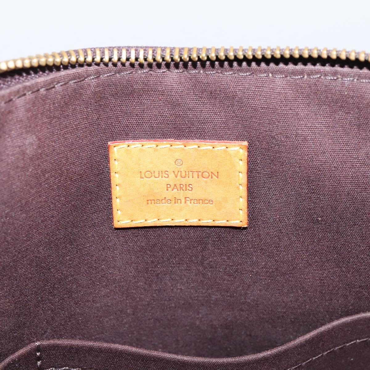 LOUIS VUITTON Monogram Vernis Bellevue GM Tote Bag Amarante M93589 Auth ka6486