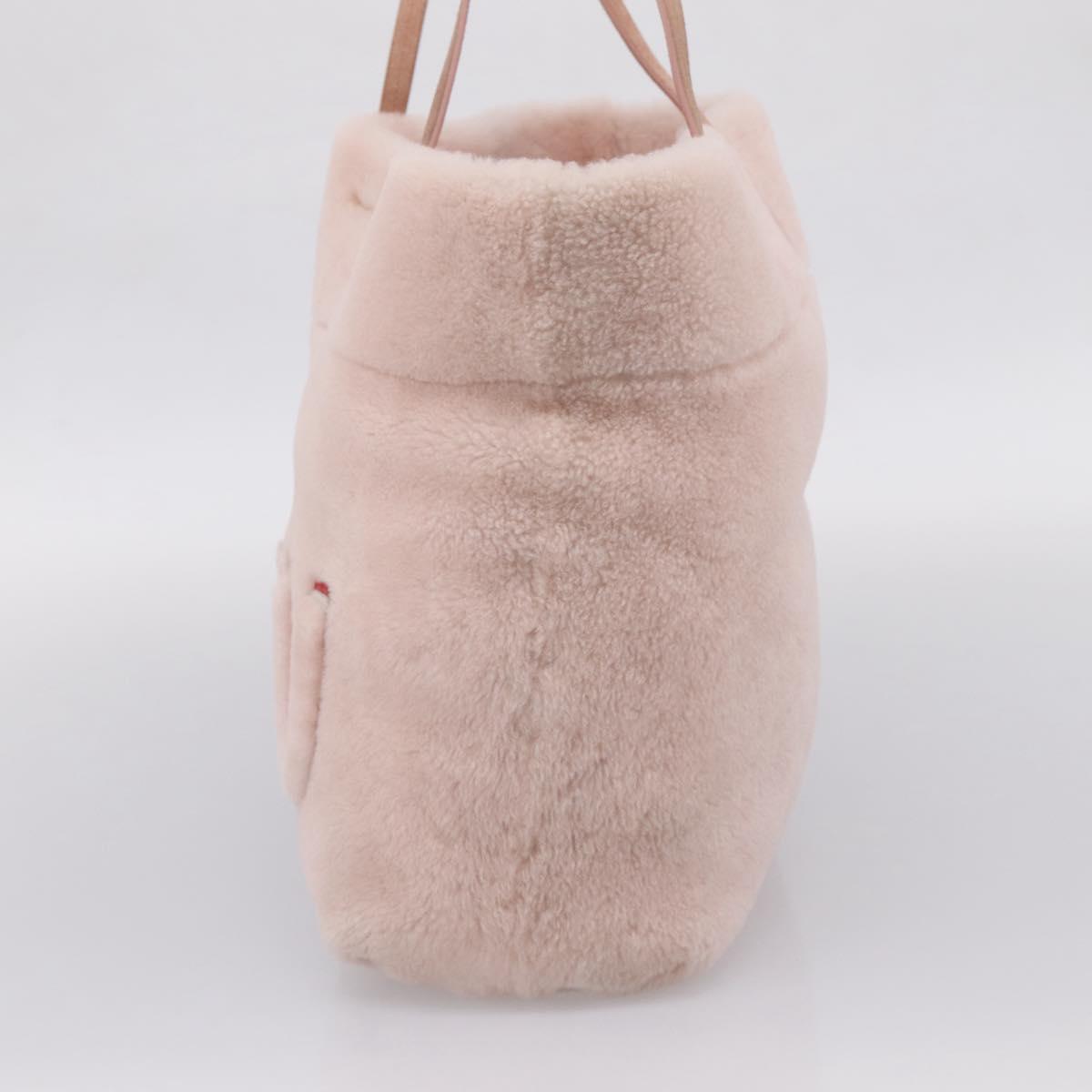 Miu Miu Shoulder Bag Fur Pink Auth ka6494V