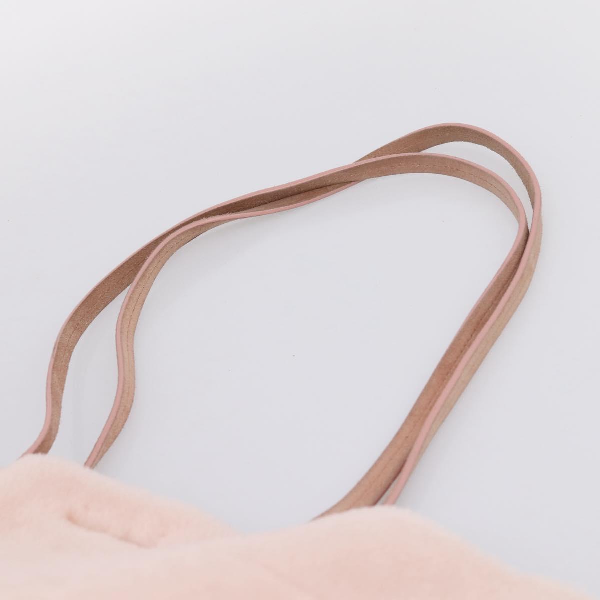 Miu Miu Shoulder Bag Fur Pink Auth ka6494V