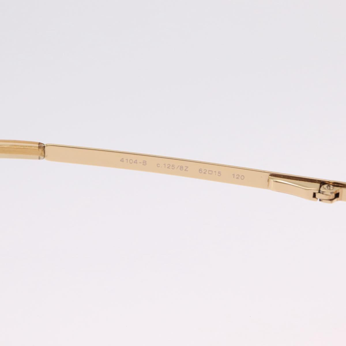 CHANEL Sunglasses Metal Gold CC Auth ka6497A