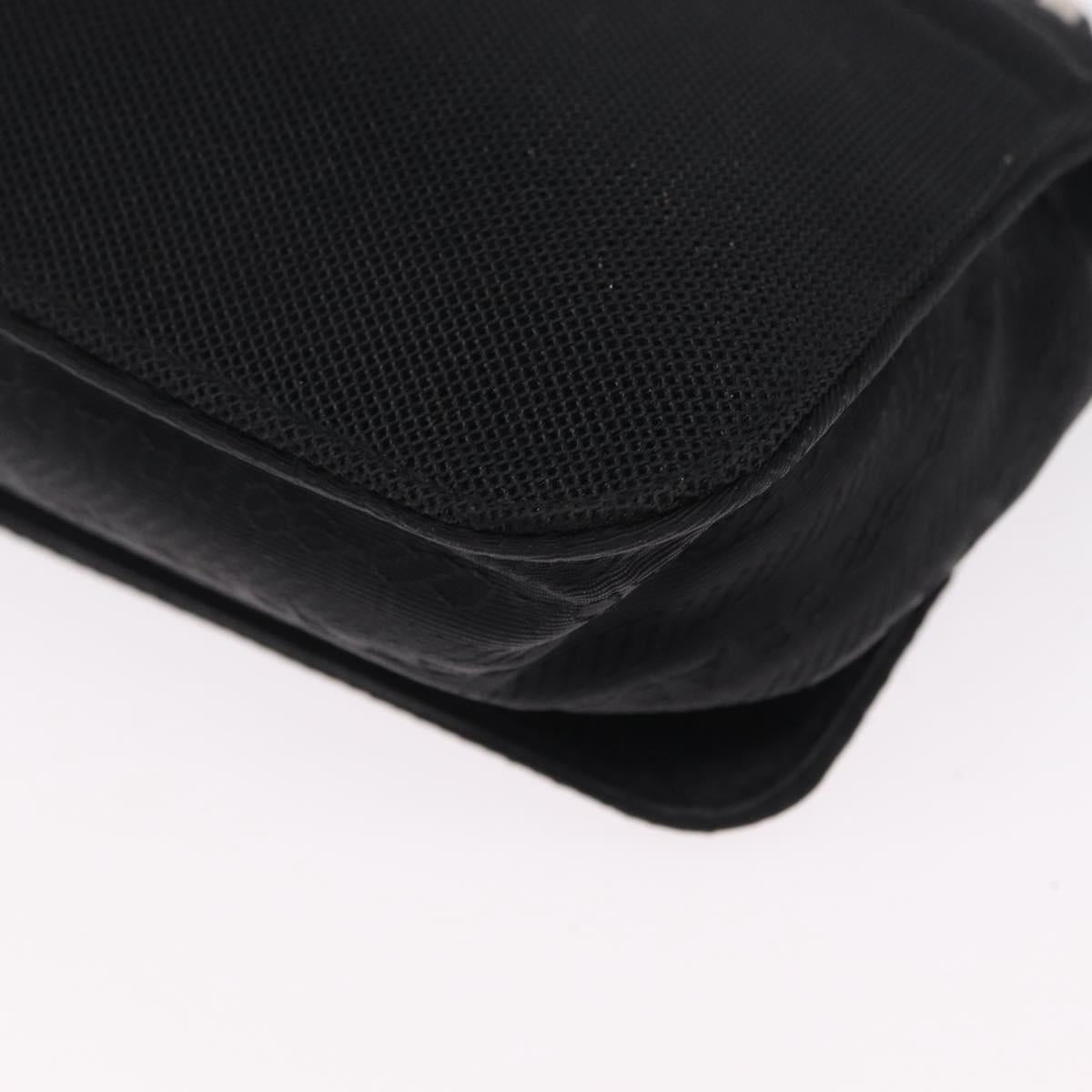 PRADA Shoulder Bag Nylon Black Silver Auth ka6507
