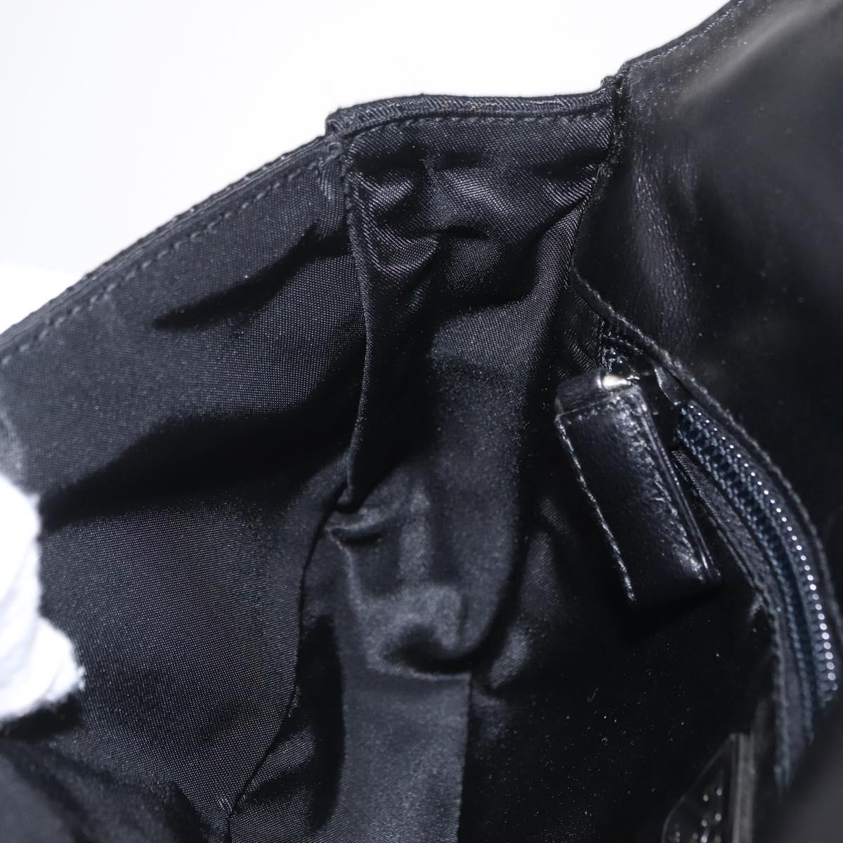 PRADA Shoulder Bag Nylon Black Silver Auth ka6507