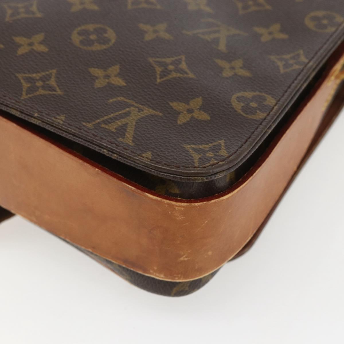 LOUIS VUITTON Monogram Cartouchiere GM Shoulder Bag M51252 LV Auth ka651