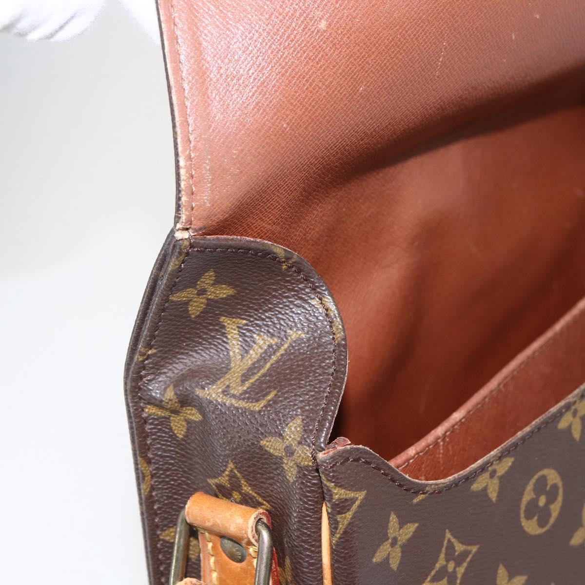 LOUIS VUITTON Monogram Cartouchiere GM Shoulder Bag M51252 LV Auth ka651