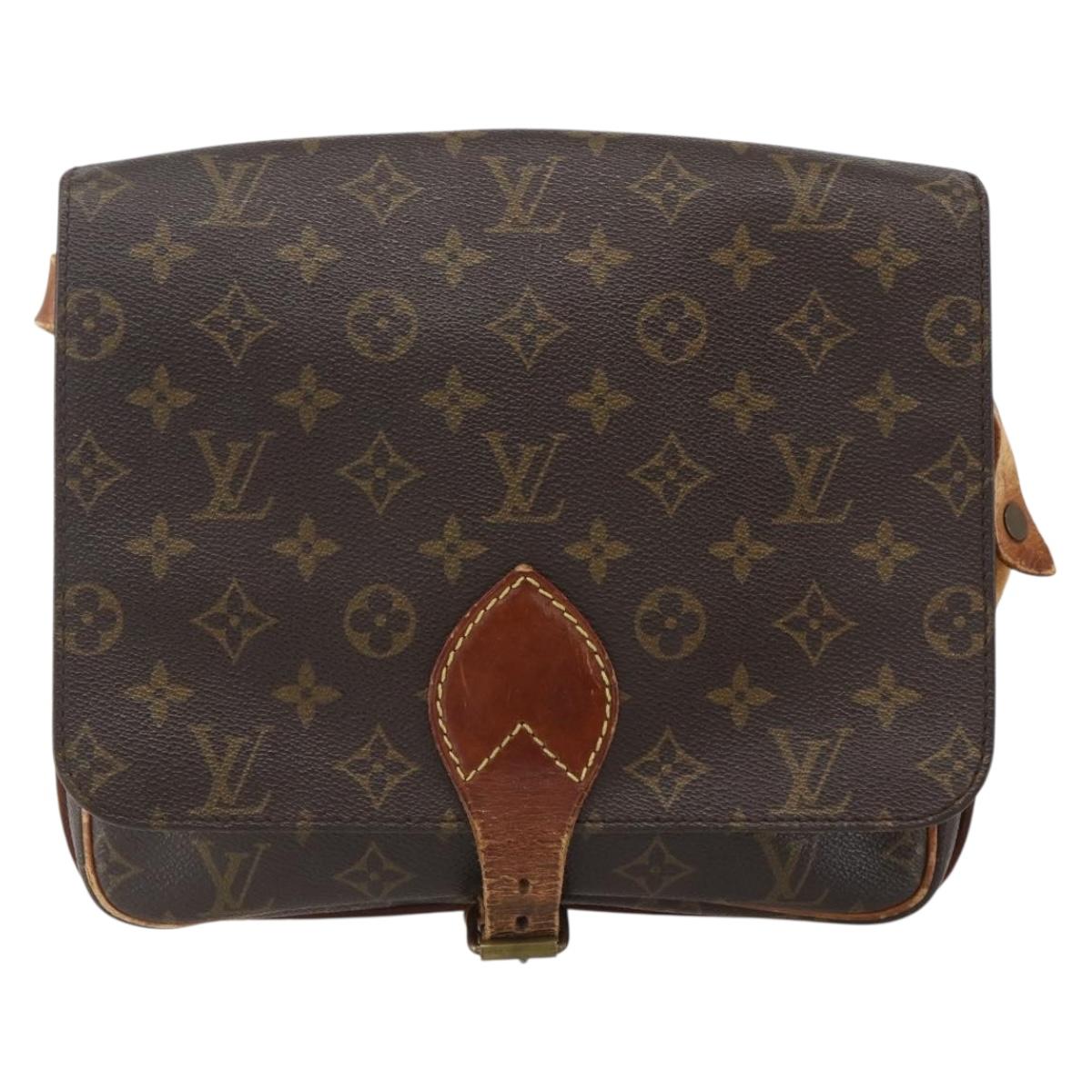 LOUIS VUITTON Monogram Cartouchiere GM Shoulder Bag M51252 LV Auth ka651