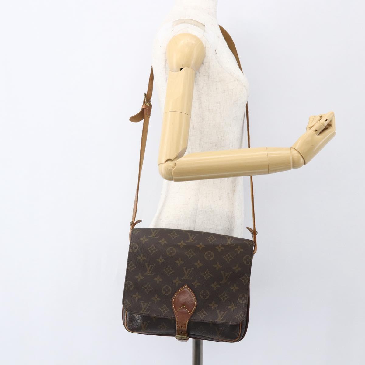 LOUIS VUITTON Monogram Cartouchiere GM Shoulder Bag M51252 LV Auth ka651