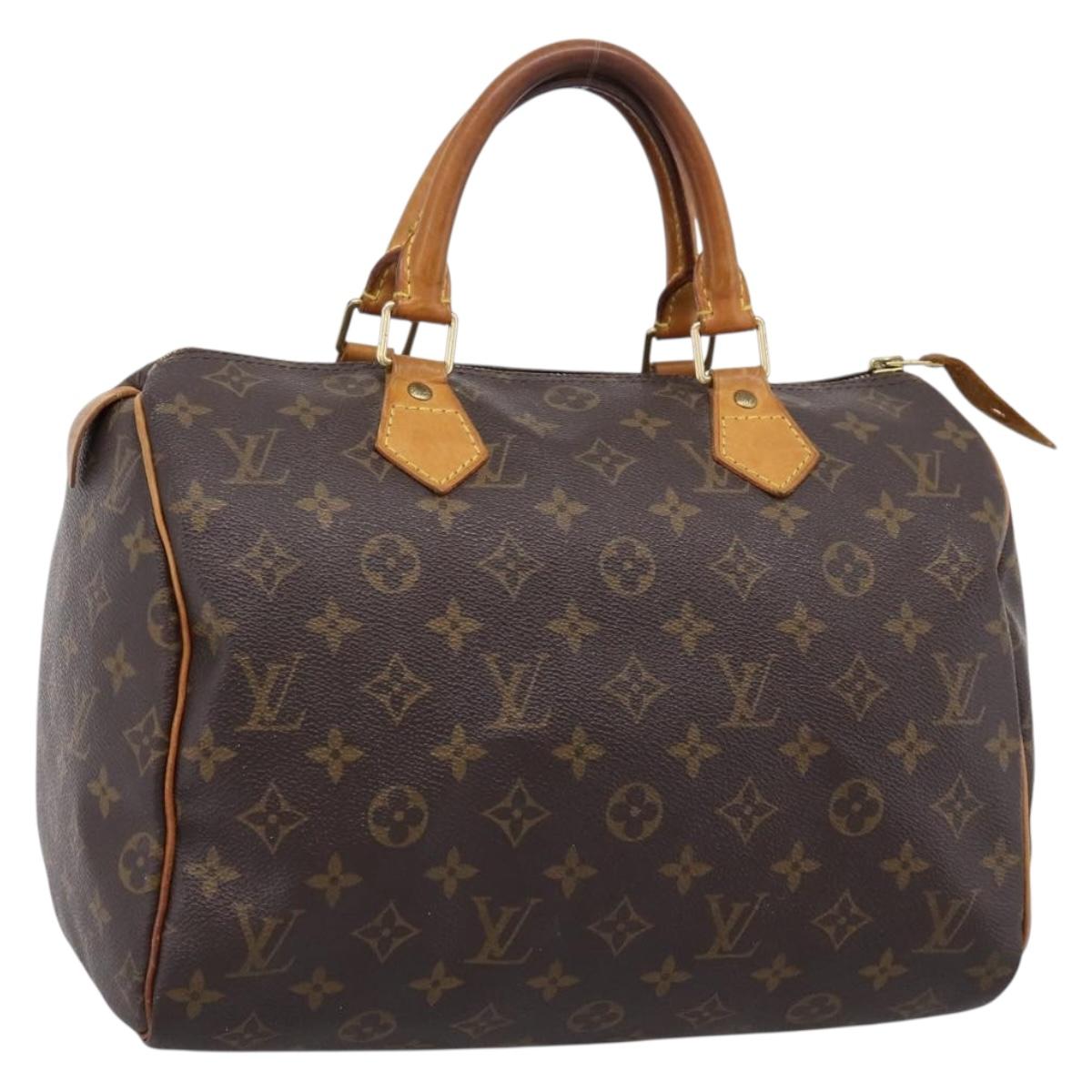 LOUIS VUITTON Monogram Speedy 30 Hand Bag M41526 LV Auth ka6511