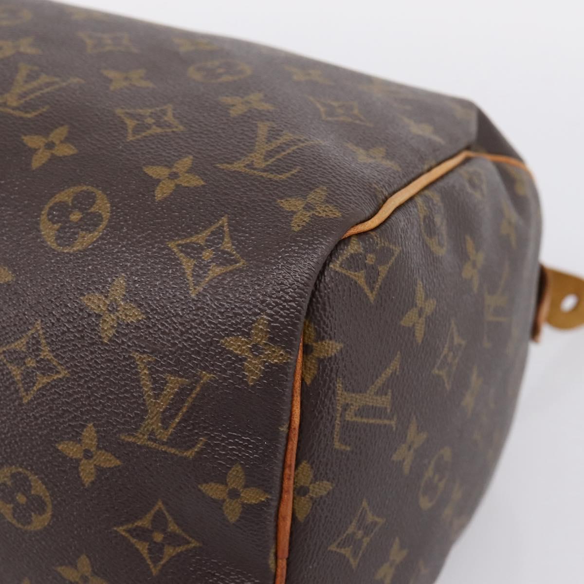 LOUIS VUITTON Monogram Speedy 30 Hand Bag M41526 LV Auth ka6511