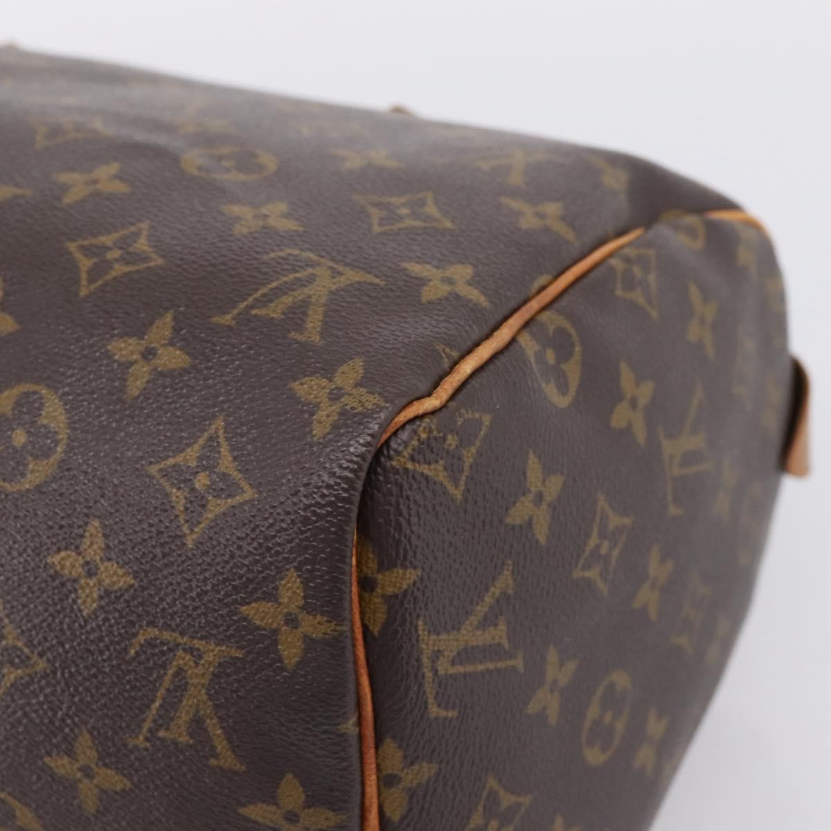LOUIS VUITTON Monogram Speedy 30 Hand Bag M41526 LV Auth ka6511