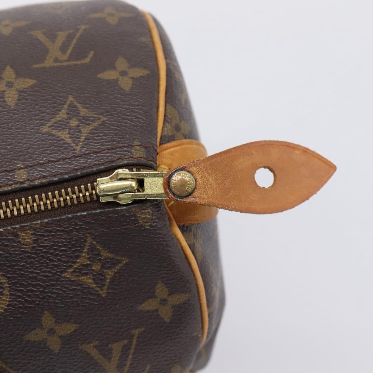 LOUIS VUITTON Monogram Speedy 30 Hand Bag M41526 LV Auth ka6511