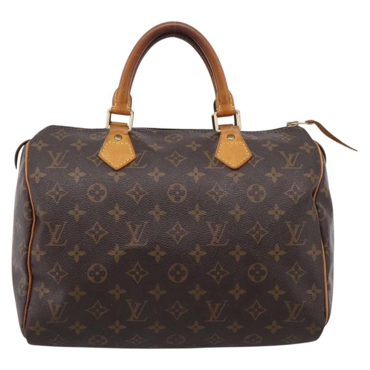 LOUIS VUITTON Monogram Speedy 30 Hand Bag M41526 LV Auth ka6511