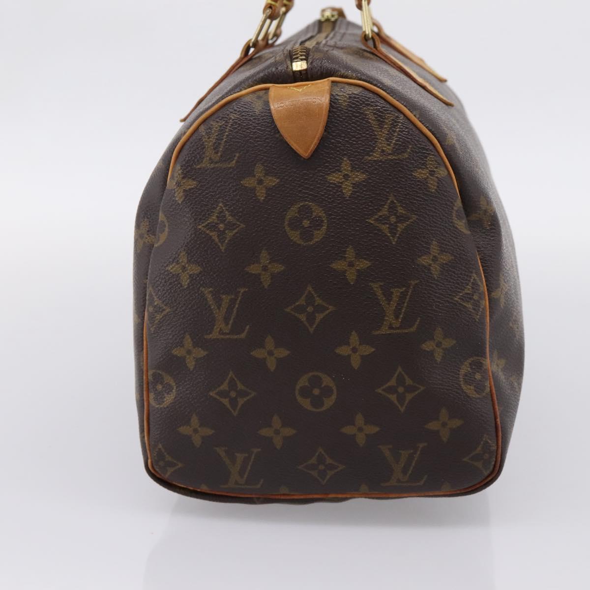 LOUIS VUITTON Monogram Speedy 30 Hand Bag M41526 LV Auth ka6511