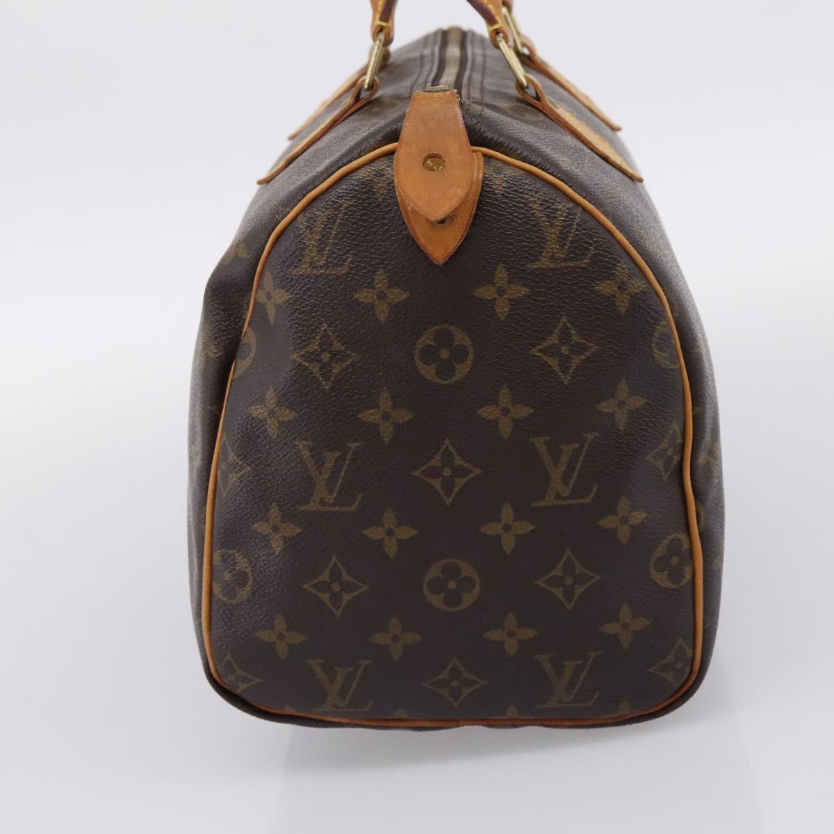 LOUIS VUITTON Monogram Speedy 30 Hand Bag M41526 LV Auth ka6511