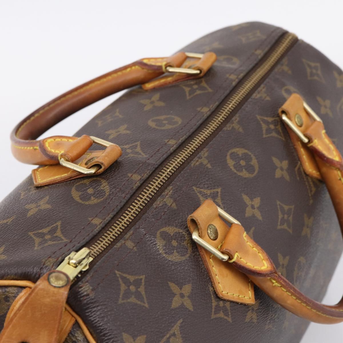 LOUIS VUITTON Monogram Speedy 30 Hand Bag M41526 LV Auth ka6511