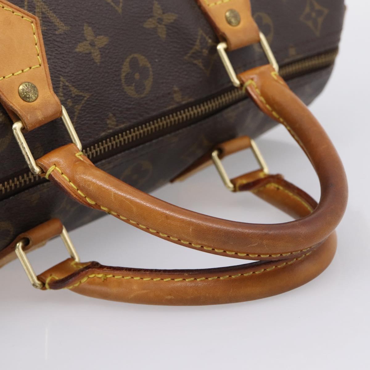 LOUIS VUITTON Monogram Speedy 30 Hand Bag M41526 LV Auth ka6511