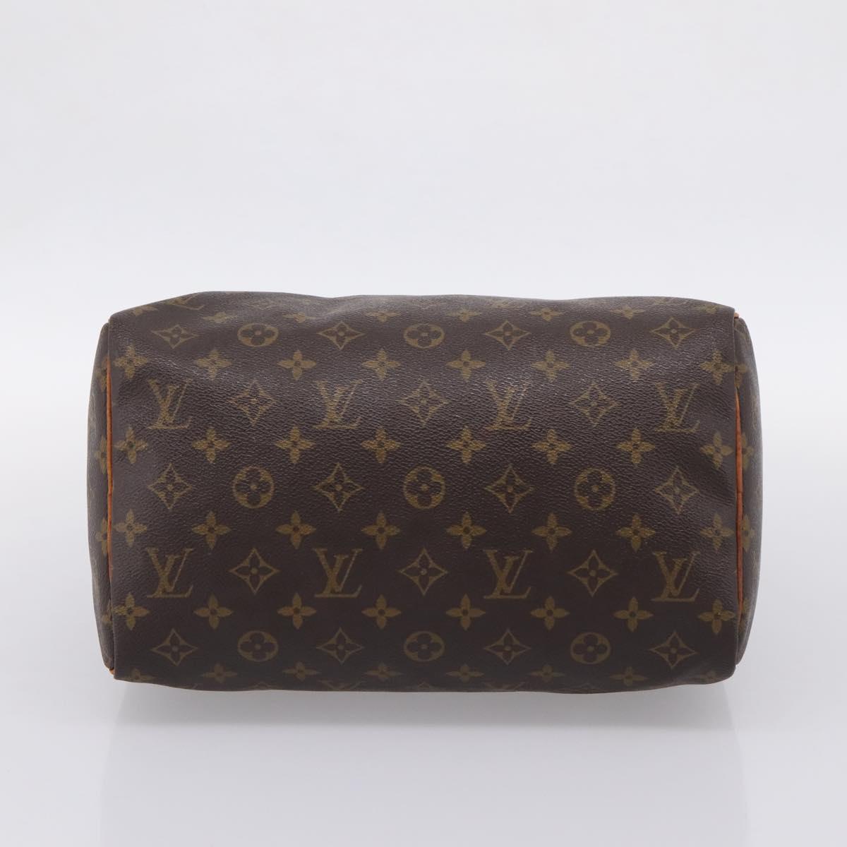 LOUIS VUITTON Monogram Speedy 30 Hand Bag M41526 LV Auth ka6511