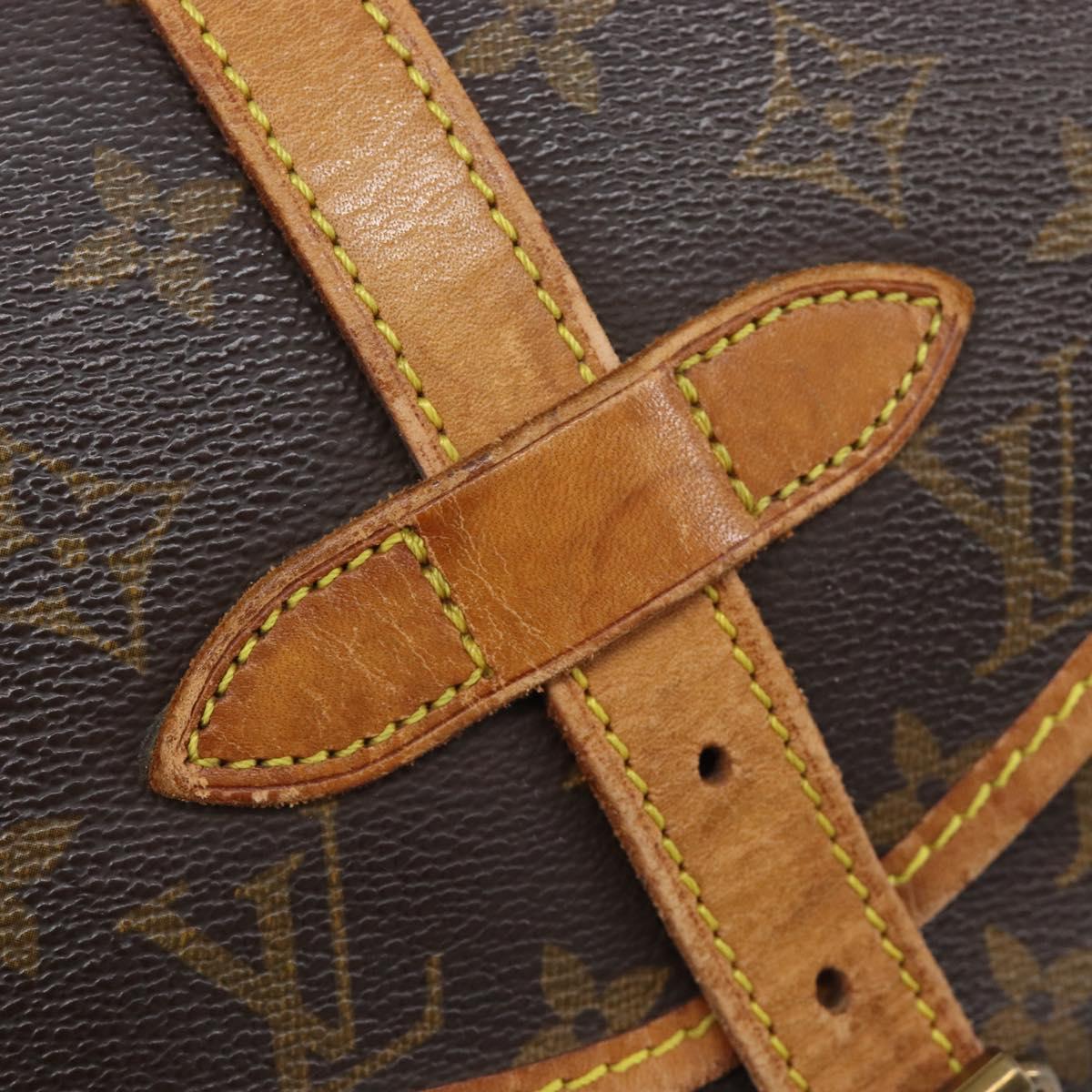 LOUIS VUITTON Monogram Saumur 30 Shoulder Bag M42256 LV Auth ka6514