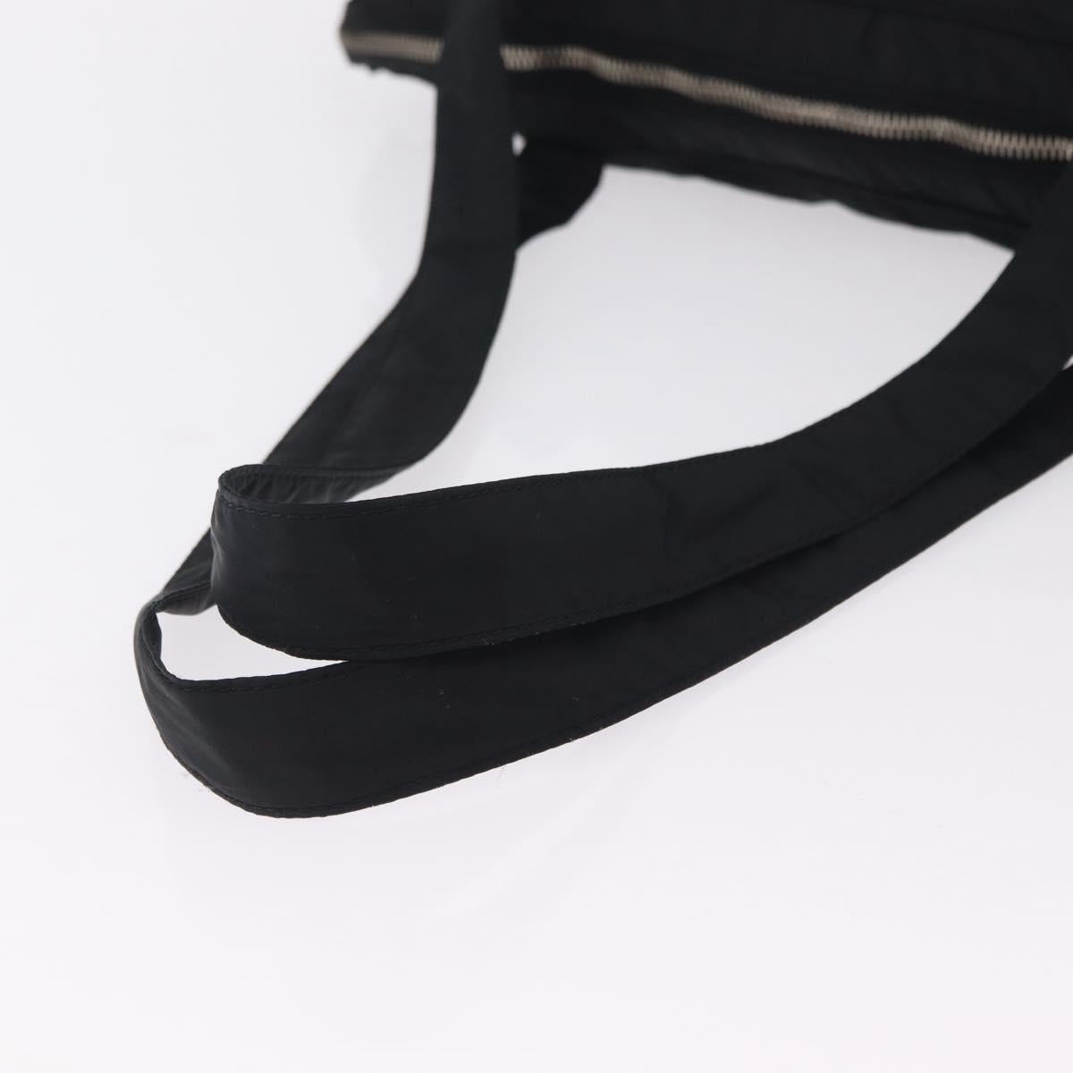 Miu Miu Shoulder Bag Nylon Black Silver Auth ka6516