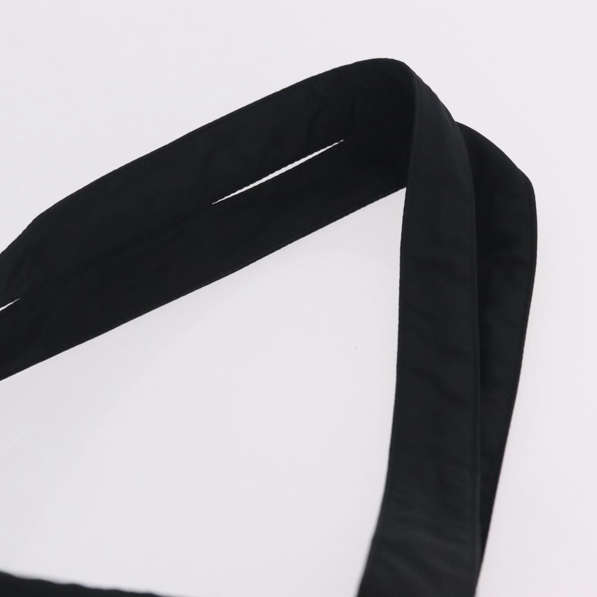 Miu Miu Shoulder Bag Nylon Black Silver Auth ka6516
