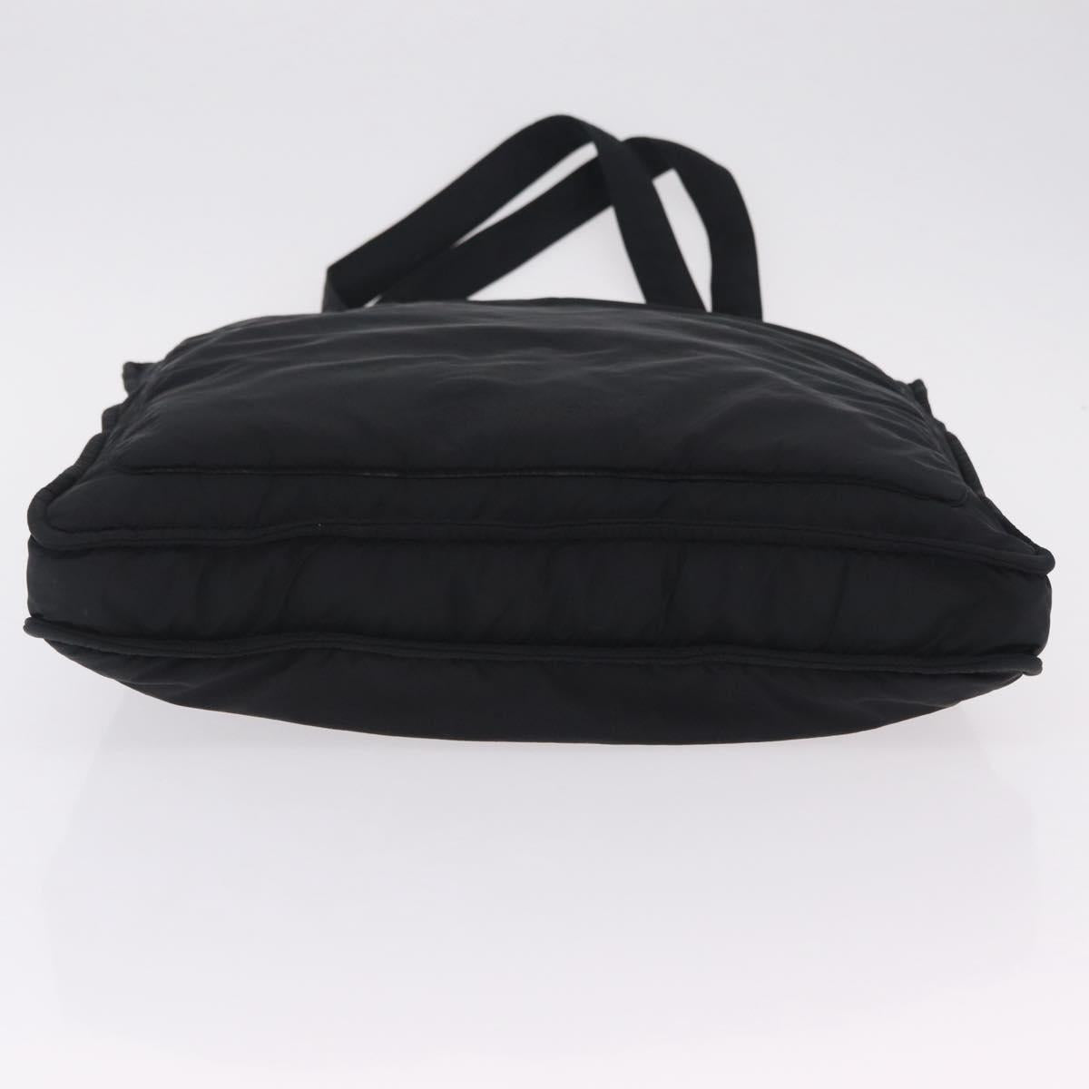Miu Miu Shoulder Bag Nylon Black Silver Auth ka6516