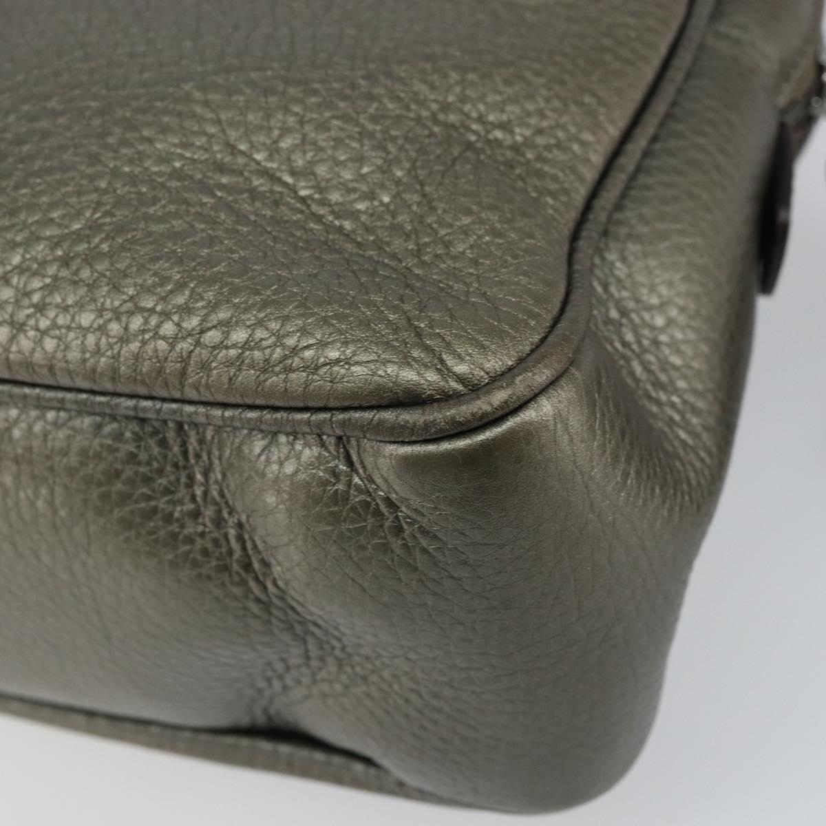 GUCCI Chain Shoulder Bag Leather Gold Tone 308983 Auth ka653