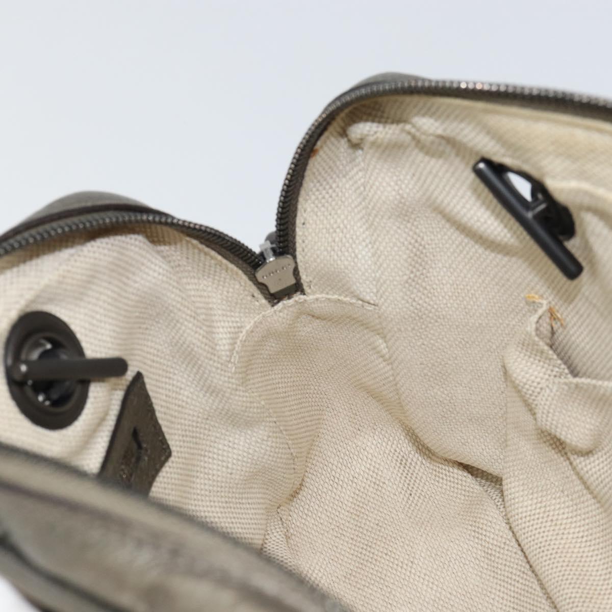 GUCCI Chain Shoulder Bag Leather Gold Tone 308983 Auth ka653