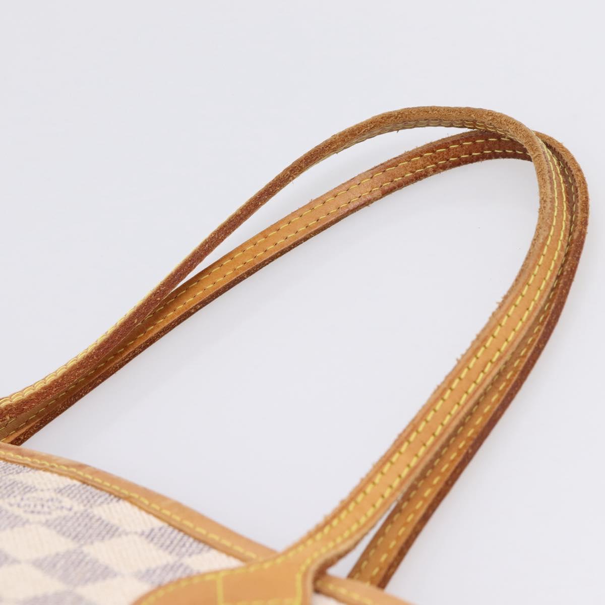 LOUIS VUITTON Damier Azur Neverfull PM Tote Bag N41362 LV Auth ka6541A