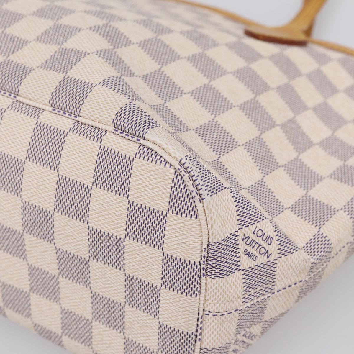 LOUIS VUITTON Damier Azur Neverfull PM Tote Bag N41362 LV Auth ka6541A